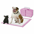 Customize Disposable Puppy Pads Bamboo Charcoal Pink Wee Wee Pads S 33x45cm